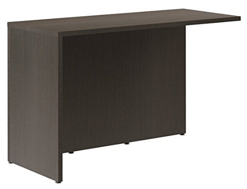 OfisLite 2066 Reception Center Desk Complete Group Including Mobile Filing Cart, Espresso, 5 Piece