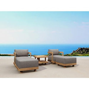 212 Main Granada Deep Seating Set Natural Smooth Well Sanded - 5 Piece