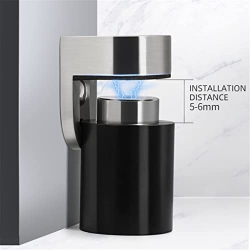 Stainless Steel Heavy Door Stop Magnetic Door Stopper - Black