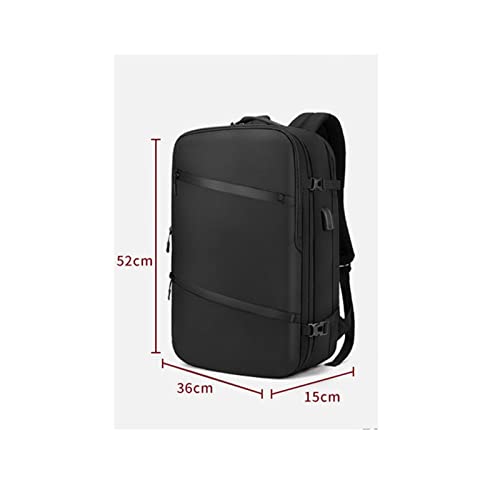 ZOYE 45L Large Capacity Men's Bag Outdoor Travel Backpack Men's 20 Inch Laptop Bag Waterproof Backpack Anti-Theft School Bag USB Port,