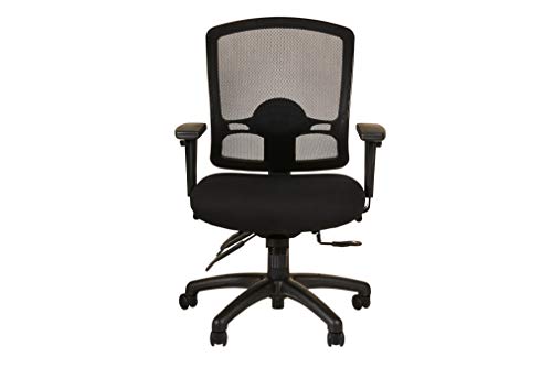 Alera ALEET4217 Etros Series Mid-Back Multifunction with Seat Slide Chair, Black