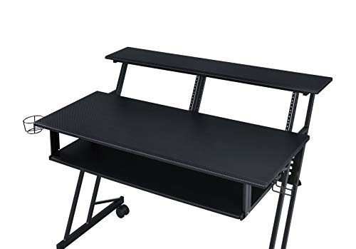 Acme Furniture Suitor Music Recording Studio Desk, Black