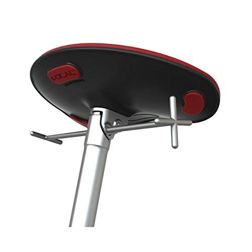 Active Collection FLT-1000-BK-RD Locus Mobile Stand-up Leaning Seat with Foot Rest Platform, Chili Pepper