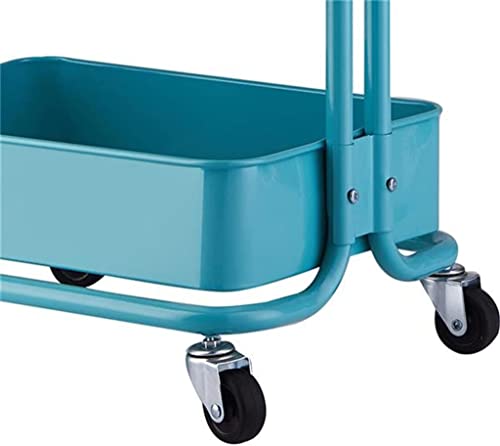GaRcan 3 Tier Rolling Cart Metal Utility Organizer Trolley
