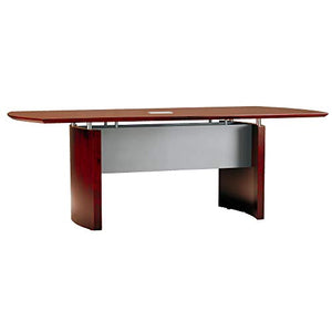 Mayline NC6CRY Napoli 6'W x 48"D Curved End Rectangle Conference Table, Sierra Cherry Veneer