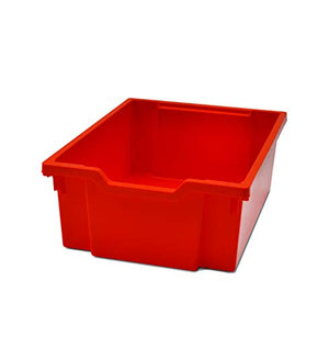 Gratnells Callero Plus Library Cart with 6 Deep F2 Tropical Orange Trays