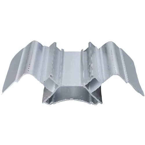 HISANDUK 20-Pack 65.6ft Plaster-in LED Aluminum Channel for Cabinet Kitchen Strip Lighting