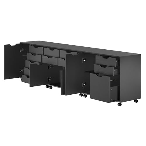 Winsome Halifax Storage Cabinet, Black
