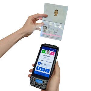 IDWare 9000 Passport ID Scanner – Complete Mobile Scanning Solution with VeriScan Mobile for Age Verification & Visitor Management – Free Charging Cradle, Extra Battery & Carrying Case