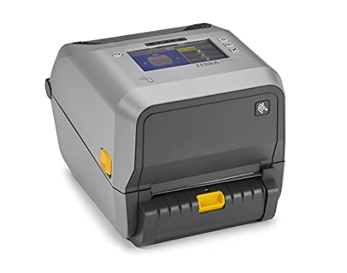 Zebra ZD621 Direct Thermal Desktop Printer Color Touch LCD 203 dpi Print Width 4-inch USB Serial Ethernet 802.11ac with Peeler ZD6A142-D11L01EZ