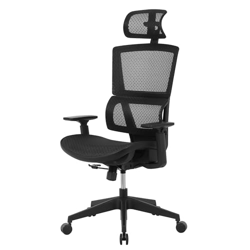 Realspace Radano Mesh High-Back Executive Office Chair, Black - BIFMA Compliant