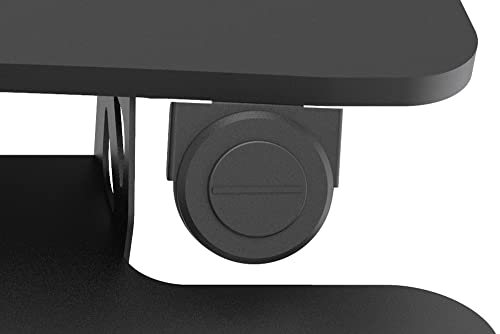 Electric Standing Desk | Height Adjustable Motorized Desk fits 2 Monitors, 32" Wide | Sit to Stand Power Desktop Converter