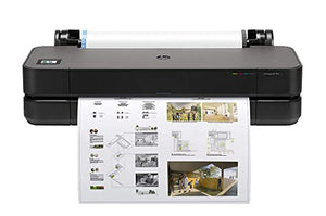 HP DesignJet T230 Large Format Compact Wireless Plotter Printer - 24", with Modern Office Design (5HB07A) (Renewed)