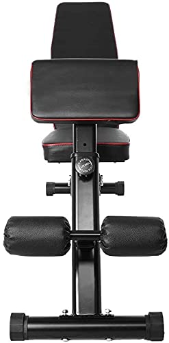 QPBP Commercial Training Stool Allinone Weight Bench for Full Body Workout,Foldable Bench Press Fitness Core Strength Training Equipment,Home/Gym Height Adjustable Incline Decline