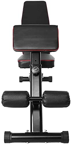 CJGJX Men's and Women's Fitness Weight Bench for Full Body Workout,Foldable Bench Press Fitness Core Strength Training Equipment,Home/Gym Height Adjustable Incline Decline Dumbbell Bench