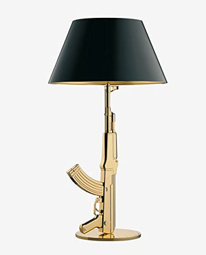 Flos Guns Table Halogen or LED Table Lamp 18K Gold Made in Italy