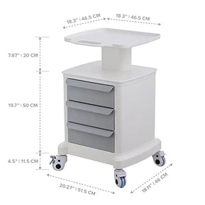 Primo Supply Professional-Grade 3-Drawer Utility Cart on Wheels - Mobile Storage Cart