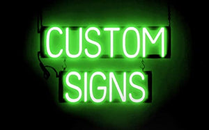 SpellBrite Ultra-Bright Custom Neon-LED Sign (Neon look, LED performance, 1 Line Text, 8 Characters)