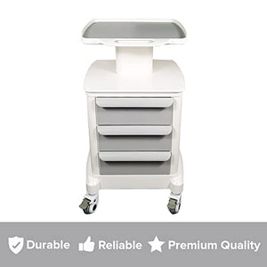 Primo Supply Professional-Grade 3-Drawer Utility Cart on Wheels - Mobile Storage Cart