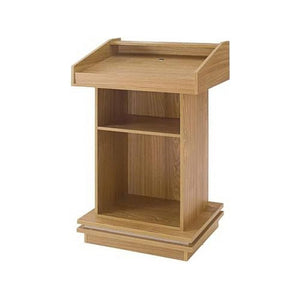 VducK Wooden Speaking Lectern Podium with Storage