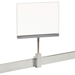 Rectangular Retail Rack 5.5" x 7" Acrylic Frame Magnetic Sign Holder Card Display, 10" H, 20 Pack