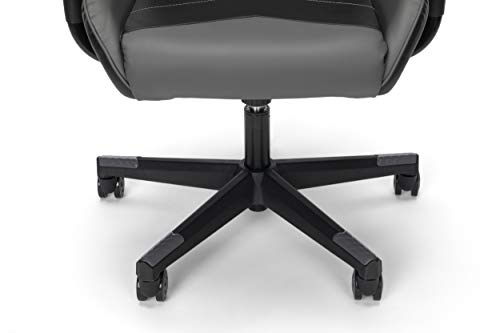 OFM ESS Collection High Back PU Leather Gaming Chair, Grey