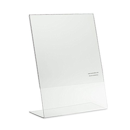 SOURCEONE.ORG Premium Clear 8.5 X 11-Inches Acrylic Slant Back Sign Holder, Brochure Holder