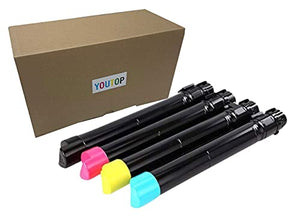 YOUTOP 4 Pack Remanufactured Toner cartridges Replacement for Xerox VersaLink C7020 C7025 C7030 Printer (106R03741 106R03744 106R03743 106R03742) BCMY