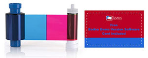 5 x Magicard MA300YMCKO Color Ribbon - YMCKO - 300 Prints with Bodno Software Demo