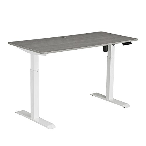 Techni Mobili RTA-3839SU-GRY Automatic Sit to Stand Desk, 59" W x 27.5" D x 48" H, Gray