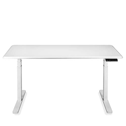 Barton Electric Standing Desk Gaming Desk Adjustable Height Wood Workstation Standing Sit to Stand Memory Preset Handset Controller