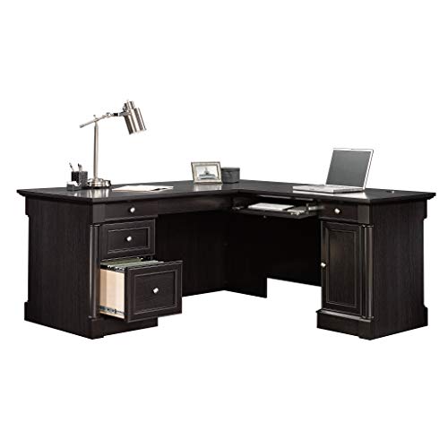 Sauder Palladia L-Desk, Wind Oak finish