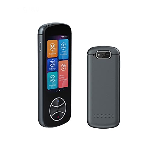 New V10 Portable Language Translator 107 Languages Two-Way Real-Time WiFi/Offline Recording/Photo Translation Language Translator (Color: D) (Gray)