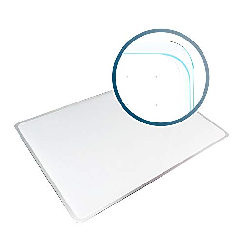Viztex Glacier Polar White Multi-Purpose Grid Glass Dry Erase Board 30" x 40"