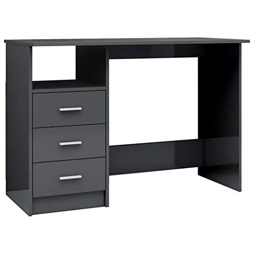 Writing Desk,Computer Desk with Storage Locker,Multipurpose Workstation,Simple Style Desk,Workstation Office Desk Writing Study Desk for Home Office,43.3"x19.7"x29.9" Chipboard