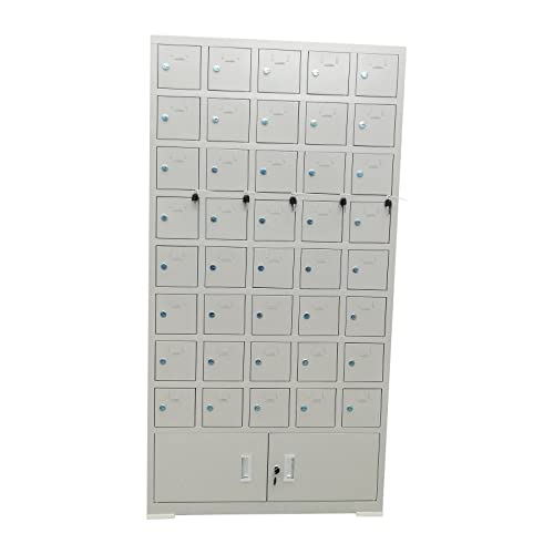 TECHTONGDA 40 Slots Cell Phone Storage Locker Cabinet with Door Locks and Keys