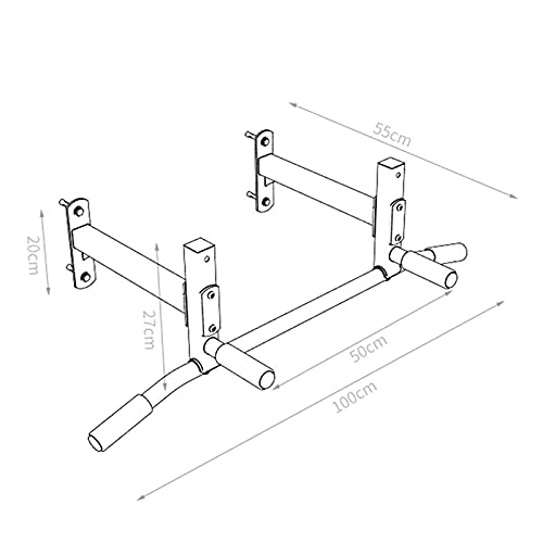 ZXNRTU Wall Mounted Pull Up Bar for Indoor and Outdoor Use, Safe and Comfortable Strength Training Sports Equipment