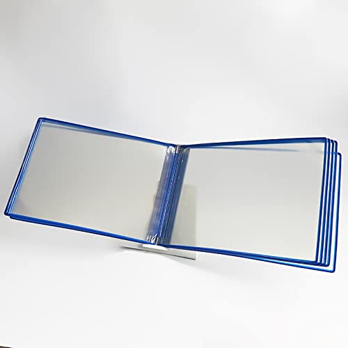 Quick Reference Display Rack, Blue, 18x13x3IN