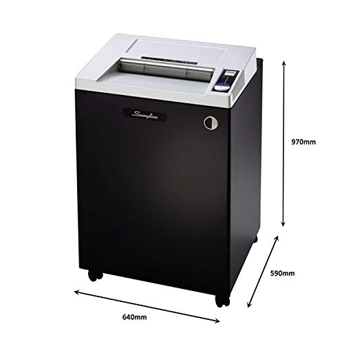 GBC Commercial TAA Compliant Paper Shredder, 30 Sheet Capacity, Cross-Cut, CX30-55 (1758583) - Black