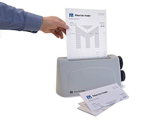 Martin Yale P6400 Desktop Letter Folder; Folds Up To 36 Letters a Minute, 2200 Sheets an Hour; Hand-fed, Folds 1-3 Sheets and Accepts Stapled Sets