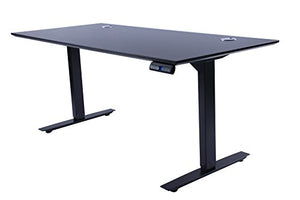 ApexDesk Flex Pro Series 66" Standing Desk Base & Top with Bluetooth Function (Memory Controller, Black Base + Black Top)