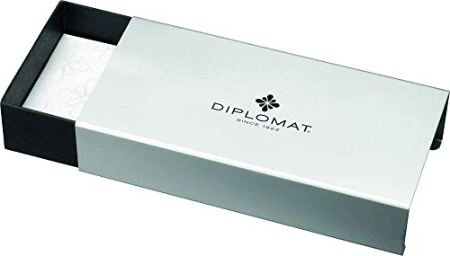 Diplomat Excellence A2 Fountain Pen with Steel Medium Nib - Midnight Blue/Chrome