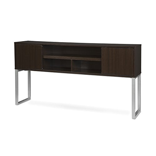 OFM Fulcrum Series 72" Hutch with Doors, Office Cabinet for Storage, Espresso (Cl-H7215-Esp)