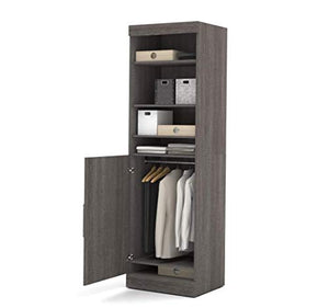 Bestar 25" Storage Unit with Door - Nebula