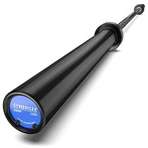 Synergee Regional Olympic 20kg Men’s Black Phosphate Barbell. Rated 1500lbs for Weightlifting, Powerlifting and Crossfit