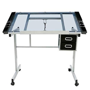 LCSA Adjustable Drafting Table Artist Drawing Table Craft Desk Home Office Art Use