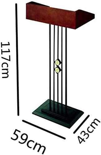 WooDeY Portable Lectern Podium Stand for Office, Conference, and Events
