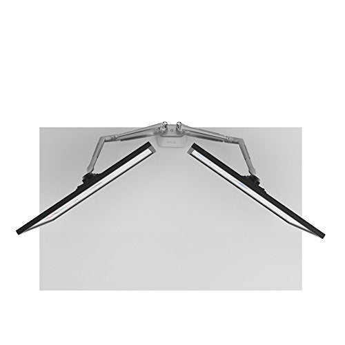 Kanto DMS2000 Dual-Monitor Desktop Mount for 17-inch to 30-inch Displays (Silver)