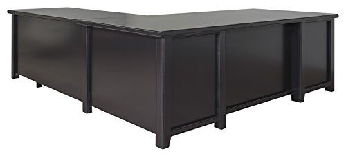 Martin Furniture Tribeca Loft L-Shaped Computer Desk, Black