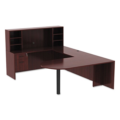 Alera Valencia Series Mahogany Credenza Shell 72" x 24" x 29-1/2